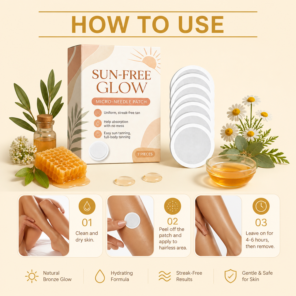 Self-Tanning Micro Needle Patch – Natural Bronze Glow With Hydration