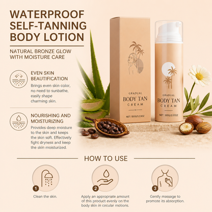 Self-Tanning Body Cream – Hydrating Formula For A Natural Bronze Glow