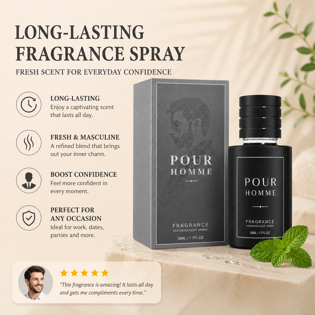 Men’s Long-Lasting Fragrance Spray – Fresh Scent For Everyday Confidence