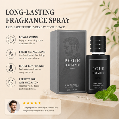 Men’s Long-Lasting Fragrance Spray – Fresh Scent For Everyday Confidence