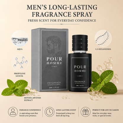 Men’s Long-Lasting Fragrance Spray – Fresh Scent For Everyday Confidence