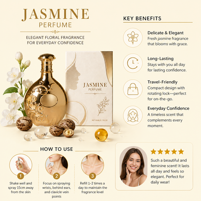 Jasmine Perfume – Elegant Floral Fragrance For Everyday Confidence