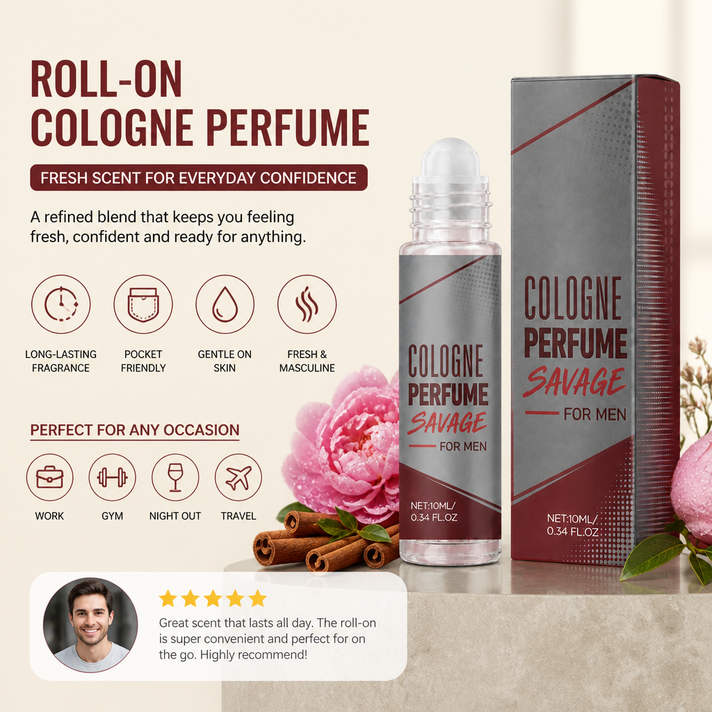Roll-On Cologne Perfume – Fresh Scent For Everyday Confidence