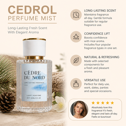 Cedrol Perfume Mist – Long-Lasting Fresh Scent With Elegant Aroma