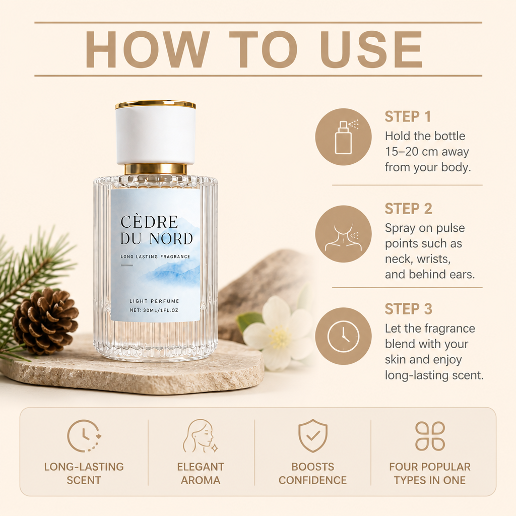 Cedrol Perfume Mist – Long-Lasting Fresh Scent With Elegant Aroma