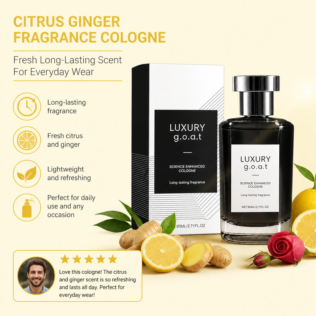 Citrus Ginger Fragrance Cologne – Fresh Long-Lasting Scent For Everyday Wear