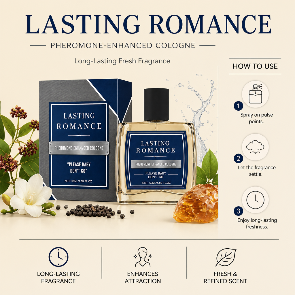 Pheromone-Enhanced Cologne – Long-Lasting Fresh Fragrance