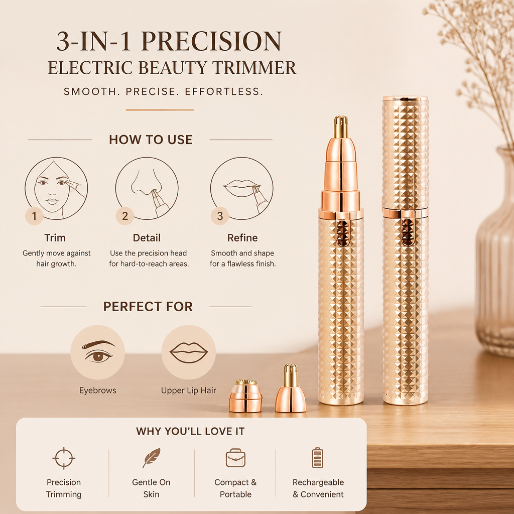 3-in-1 Precision Electric Beauty Trimmer