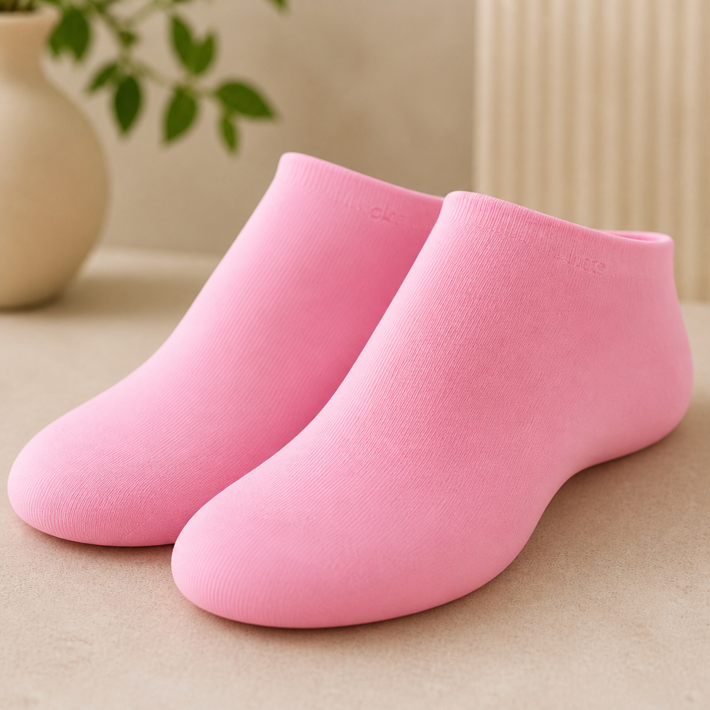 Silicone Gel Moisturizing Spa Socks for Dry & Cracked Feet