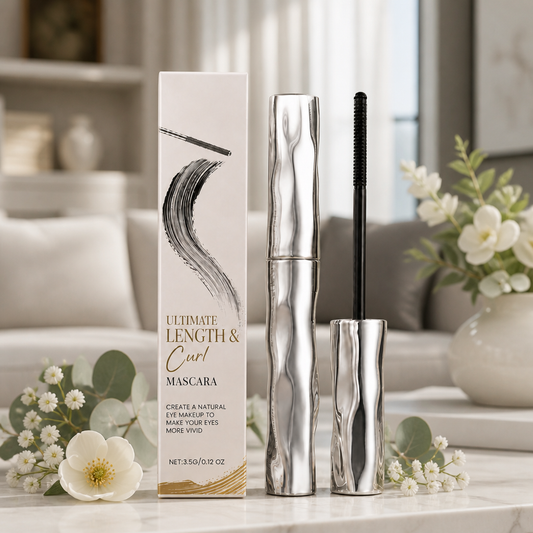 Waterproof Curl & Length Mascara – Long-Lasting Smudge-Proof Formula