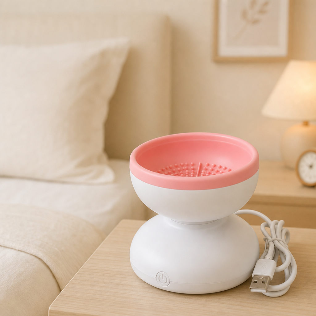 Electric Makeup Brush Cleaner – Deep Cleans & Dries in Seconds
