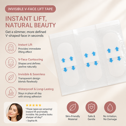 Invisible V-Face Lift Tape – Instant Facial Lifting & Slimming Effect