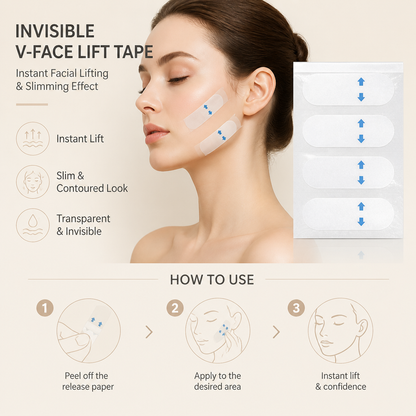 Invisible V-Face Lift Tape – Instant Facial Lifting & Slimming Effect