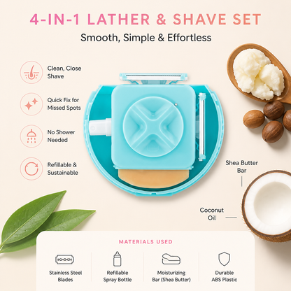 4-in-1 Travel Shaving Kit for Women – Perfect for Quick Fixes On the Go