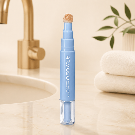 2-in-1 Hydrating Full-Coverage Concealer Pen & Stick with Blending Sponge