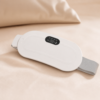Period Pain Relief Heating Pad & Abdominal Massager with Heat & Vibration for Period Cramps
