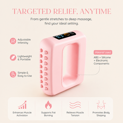 Fascia Massage Device – Vibrating Muscle Activation and Body Shaping Device for Abdomen, Waist and Full Body