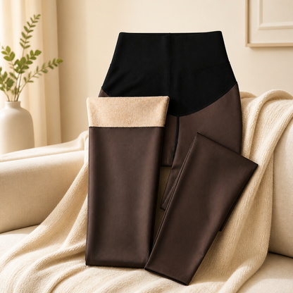 Women’s Fleece-Lined Tights with Shaping Waistband