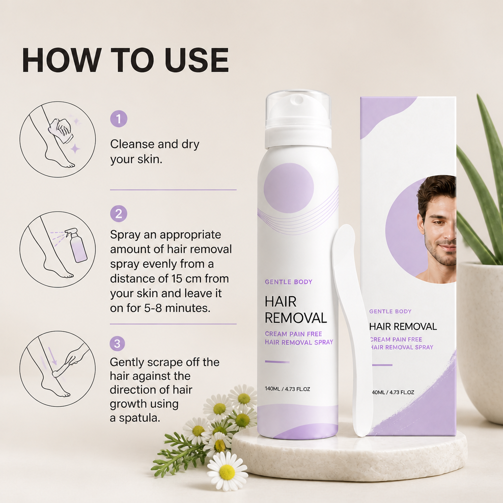 Pain-Free Man Hair Removal Cream – Gentle Formula for Sensitive Skin