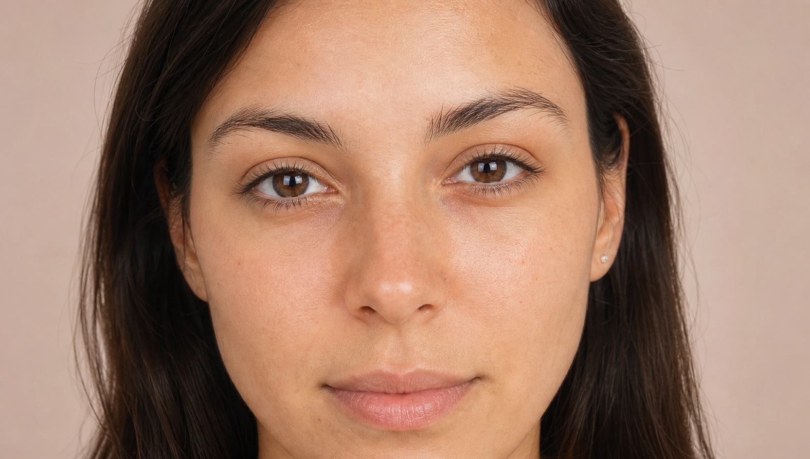 Brows before using the Beauty Kiwi Natural Brows Stamp Kit