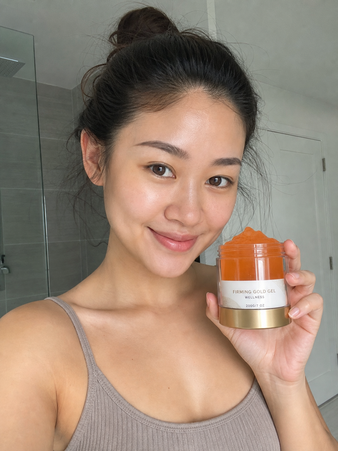 Beauty Kiwi customer including Cryo Thermo Firming Gold Gel in a personal body-care routine