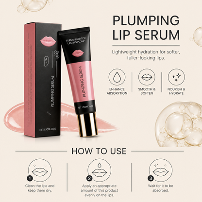 Plumping Lip Serum – Lightweight Hydration for Softer, Fuller-Looking Lips