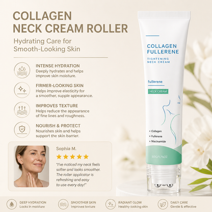 Collagen Neck Cream Roller – Hydrating Care for Smooth-Looking Skin