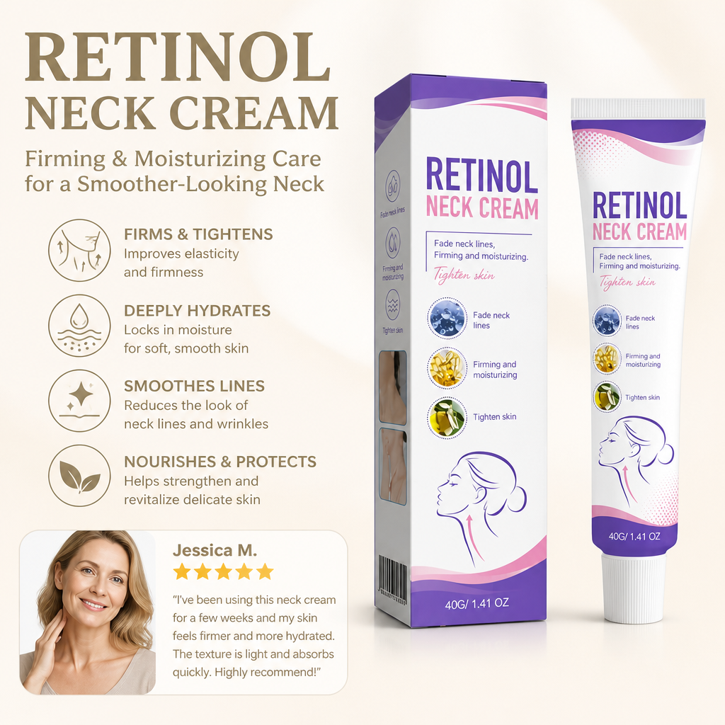 Retinol Neck Cream – Hydrating Formula for a Smoother-Looking Neck