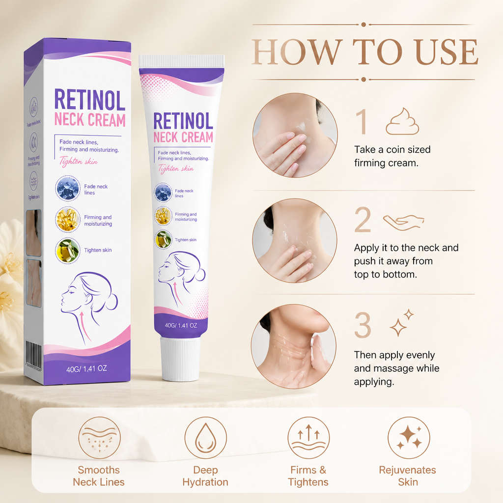 Retinol Neck Cream – Hydrating Formula for a Smoother-Looking Neck