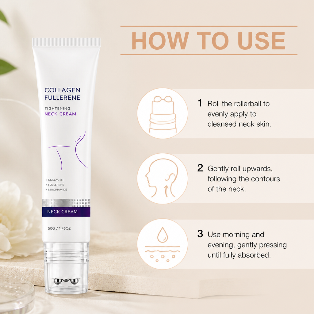 Collagen Neck Roller Serum – Hydrating Formula for a Smoother Neck