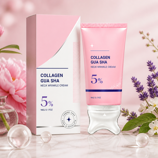 Collagen Neck Cream with Massage Applicator – Hydrates & Smooths Neck Skin