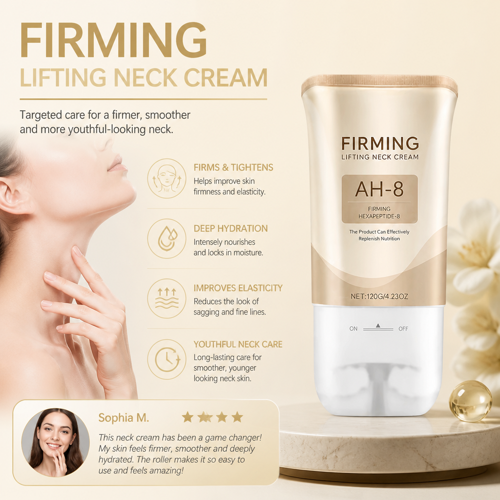 Firming Neck Cream Roller – Hydrating Care for Smooth-Looking Skin