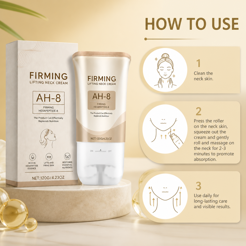 Firming Neck Cream Roller – Hydrating Care for Smooth-Looking Skin