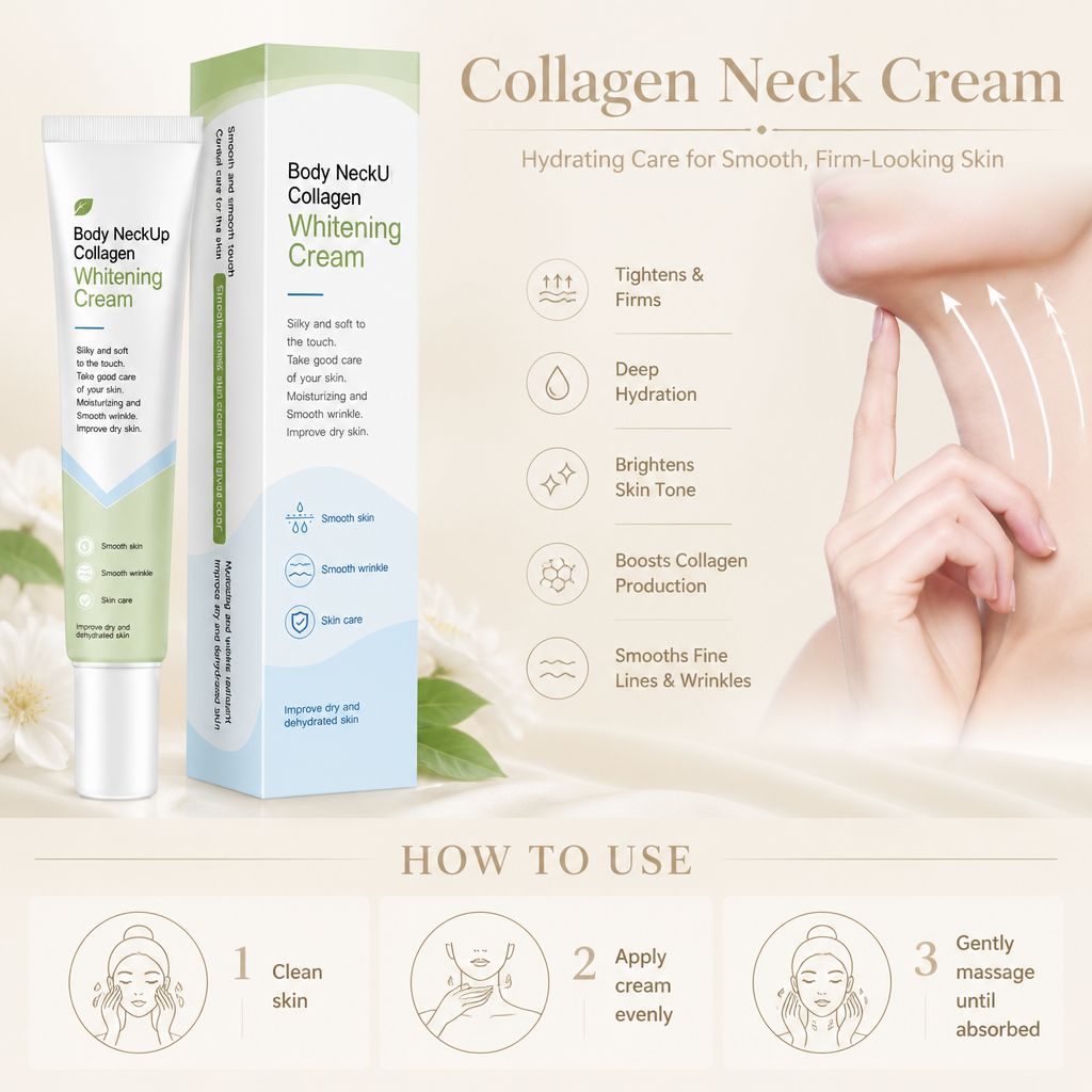 Collagen Neck Cream – Hydrating Care for Smooth, Firm-Looking Skin