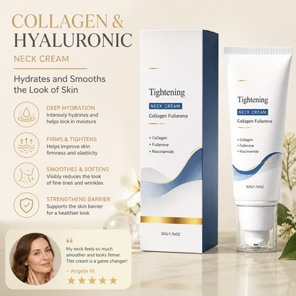 Collagen & Hyaluronic Neck Cream – Hydrates and Smooths the Look of Skin