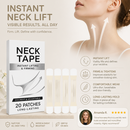 Invisible Neck Lift Tape – Firming Adhesive Strips for a Smooth Neckline