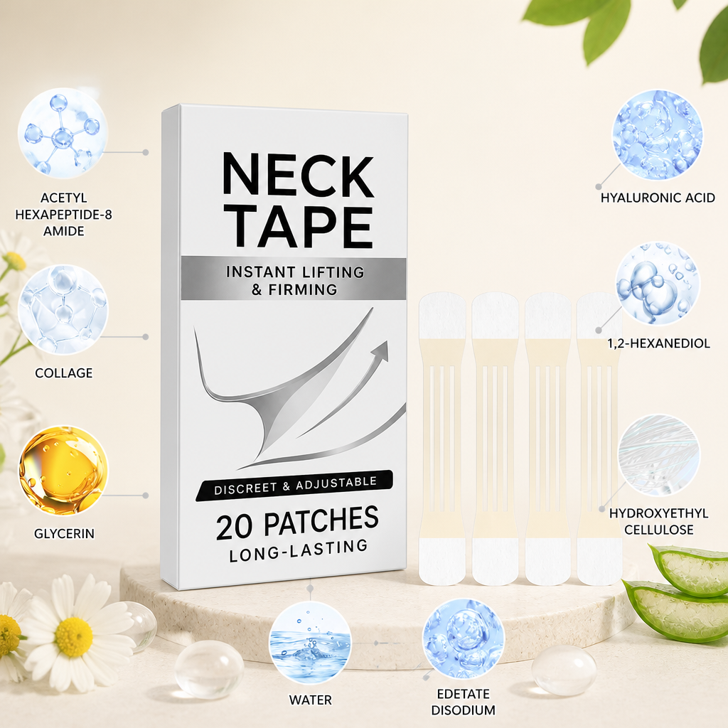 Invisible Neck Lift Tape – Firming Adhesive Strips for a Smooth Neckline
