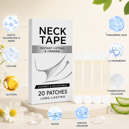 Invisible Neck Lift Tape – Firming Adhesive Strips for a Smooth Neckline