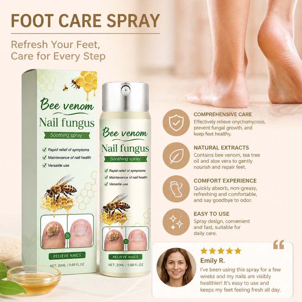 Foot Care Spray – Refreshing Formula for Comfortable Feet & Nail Care