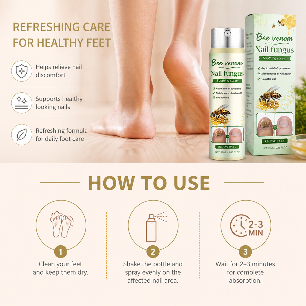 Foot Care Spray – Refreshing Formula for Comfortable Feet & Nail Care