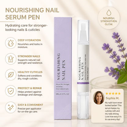 Nourishing Nail Serum Pen – Hydrating Care for Stronger-Looking Nails & Cuticles