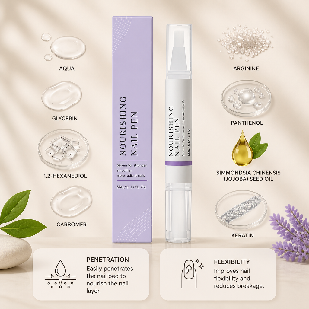 Nourishing Nail Serum Pen – Hydrating Care for Stronger-Looking Nails & Cuticles