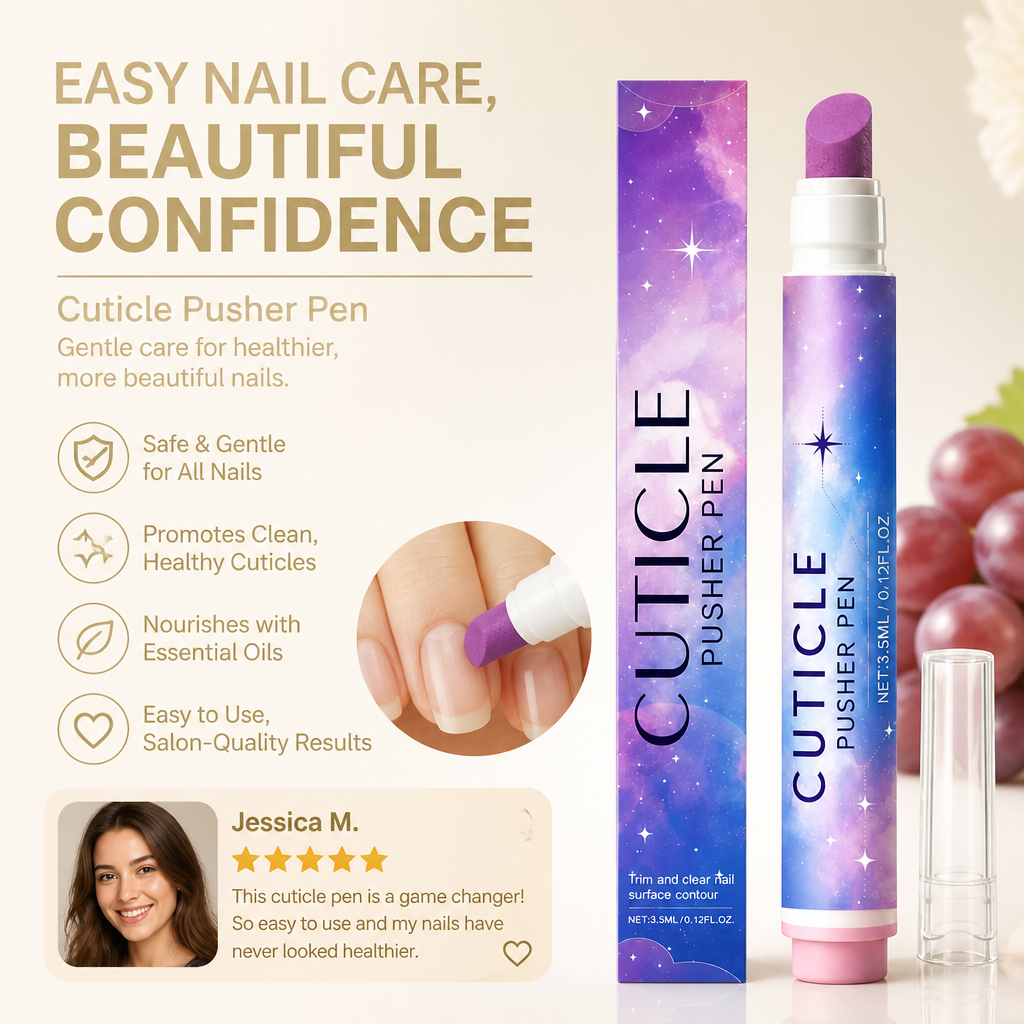 Cuticle Pusher Pen – Easy Nail Care Tool For Clean Cuticles