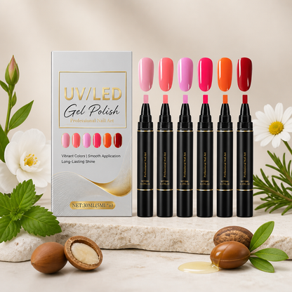 UV/LED Gel Nail Polish Set – Glossy Colors For Creative Nail Looks