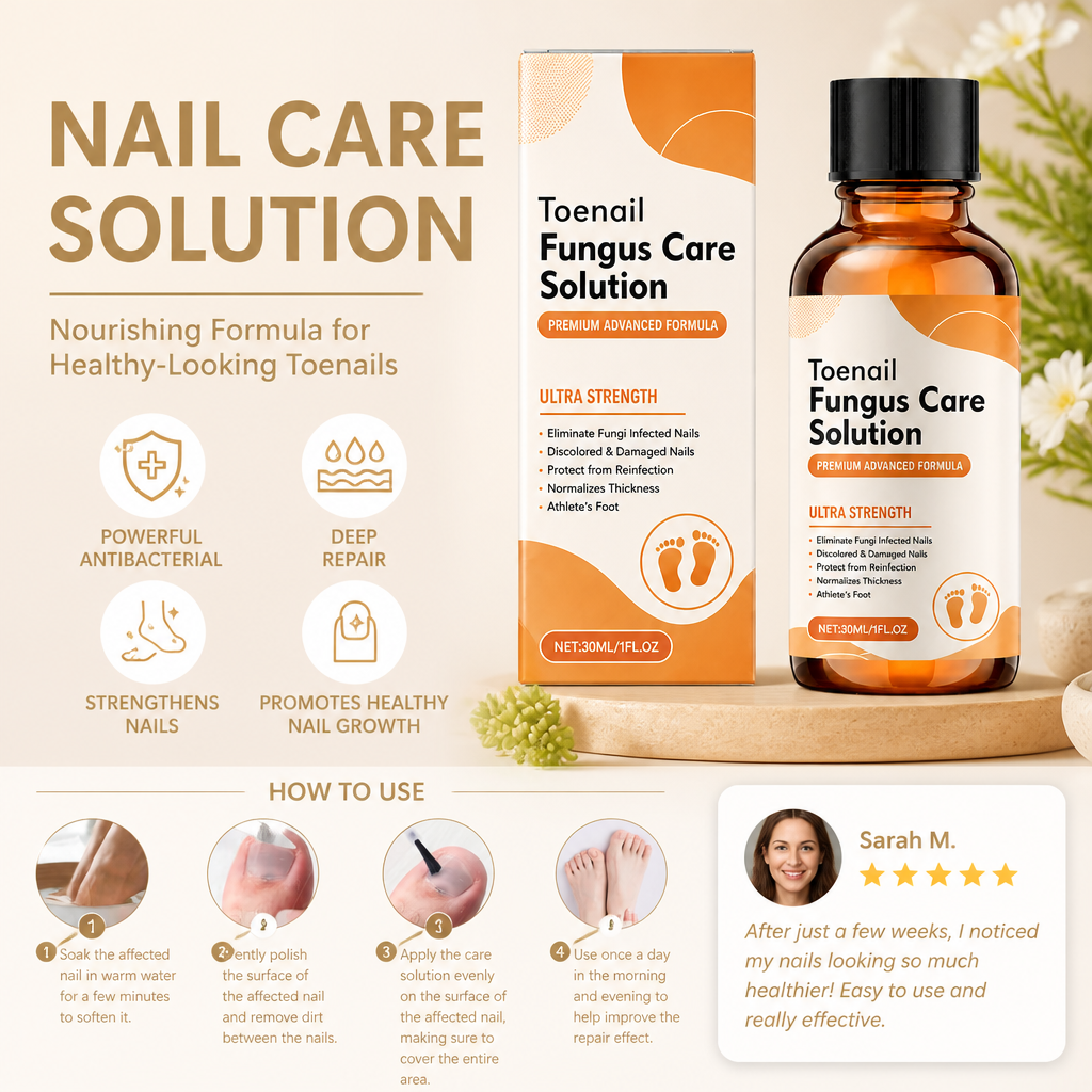 Nail Care Solution – Nourishing Formula for Healthy-Looking Toenails