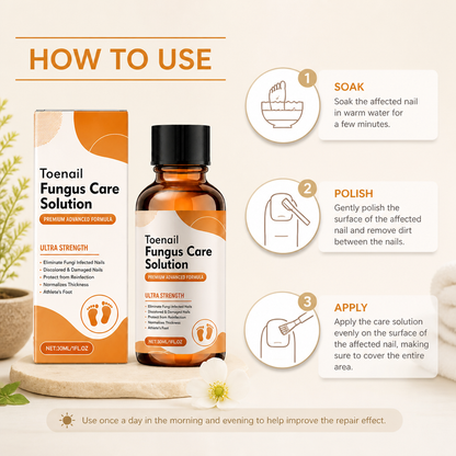 Nail Care Solution – Nourishing Formula for Healthy-Looking Toenails