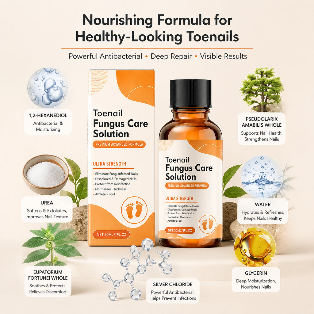 Nail Care Solution – Nourishing Formula for Healthy-Looking Toenails