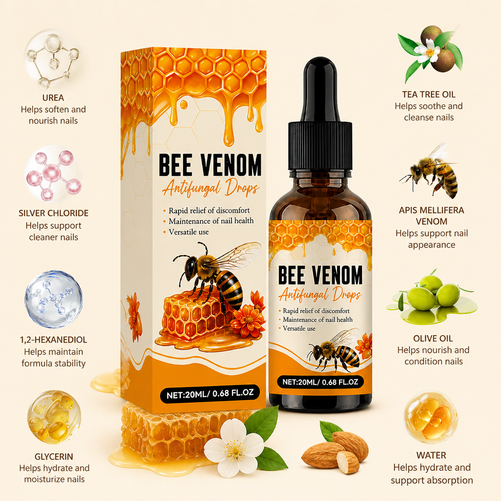 Bee Venom Nail Care Drops – Nourishing Formula For Healthy-Looking Nails