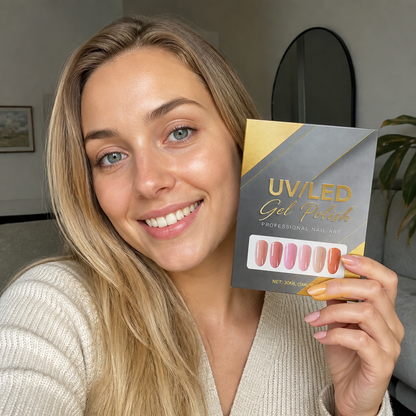 UV/LED Gel Nail Polish Set – Soft Nude Shades For Elegant Nail Looks