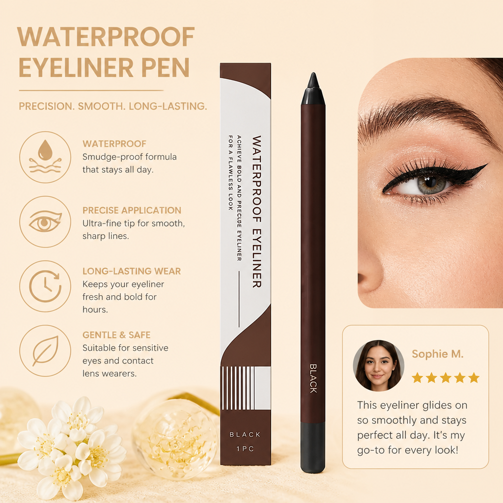 Waterproof Precision Eyeliner Pen – Smooth Lines With Long-Lasting Wear